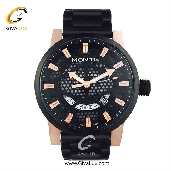 ساعت مچی اورجینال مردانه مونته رزگلد | مشکی| مشکی| کد رفرنس M751340 BRG